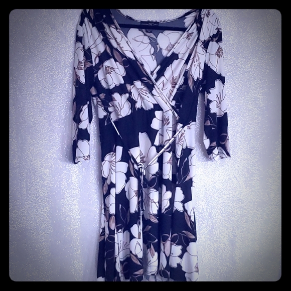 Large Floral Wrap Dress- INC company